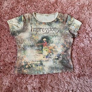 woman’s patterned shirt